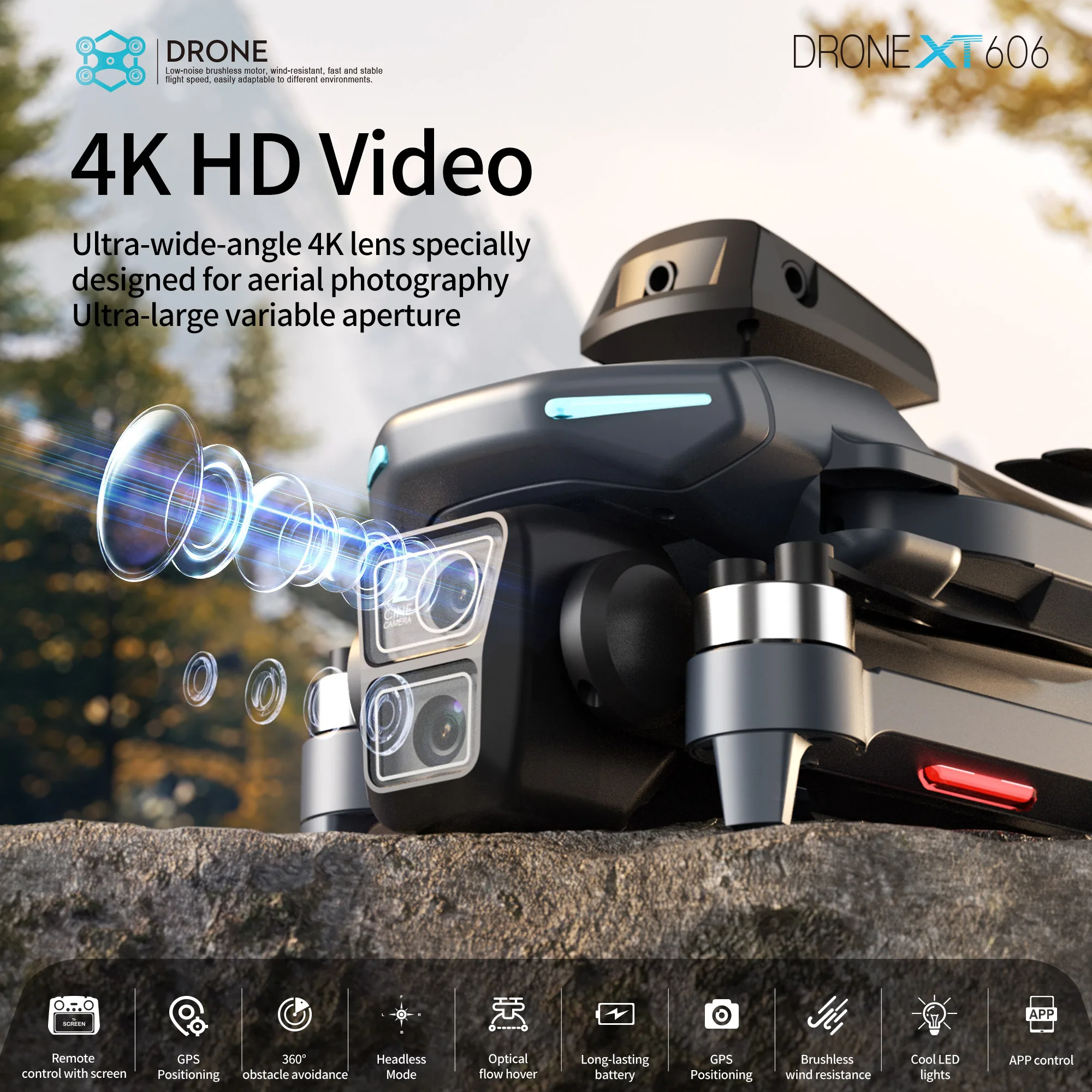 Lenovo XT606 MAX GPS Drone 4k  - đánh giá và giá Drone Surveying