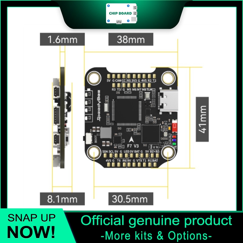 SpeedyBee F7 V3 Drone FC, Blue - đánh giá và giá Betaflight Fc F7