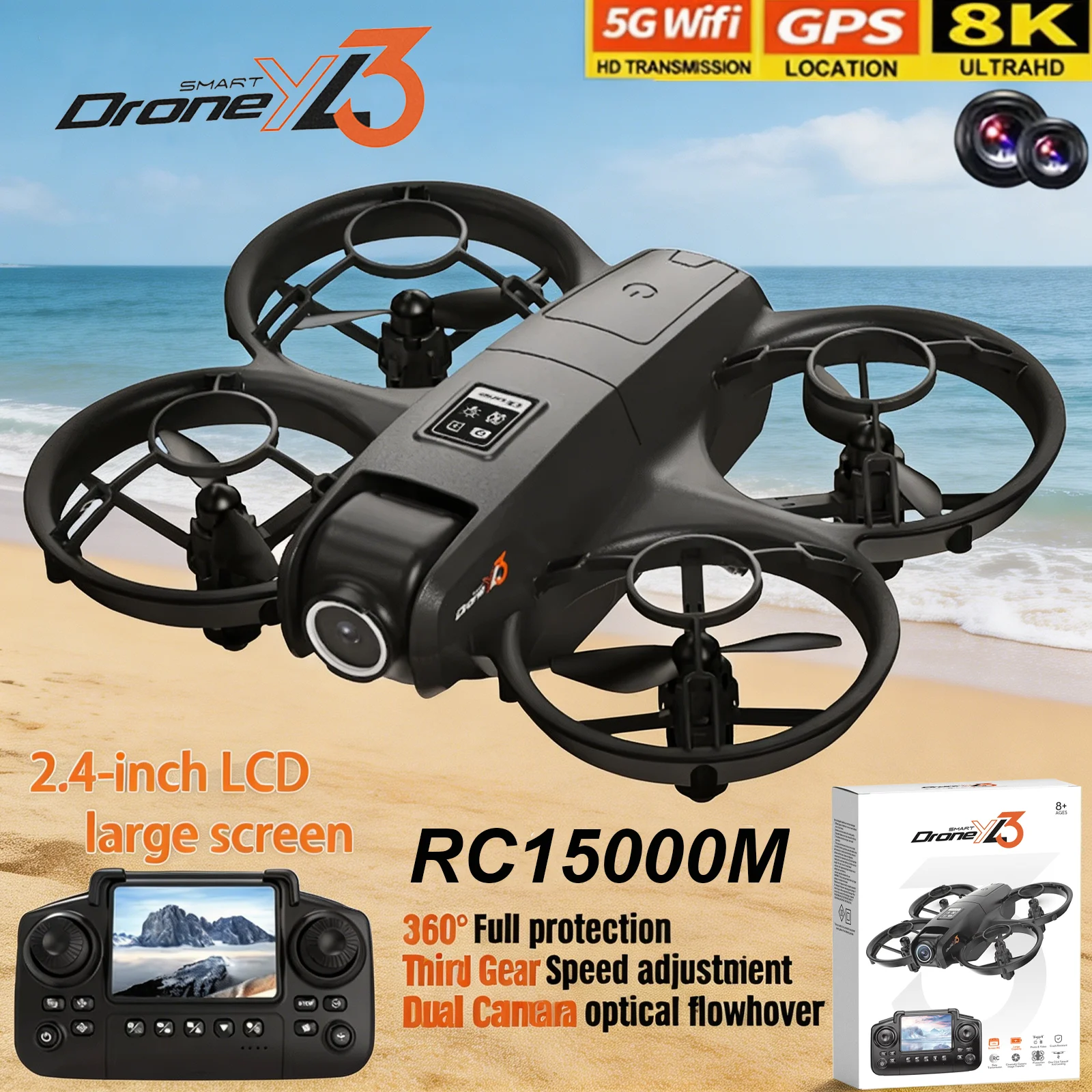 New YL3 RC Drone 8K 1080P Wide - đánh giá và giá Drone Surveying